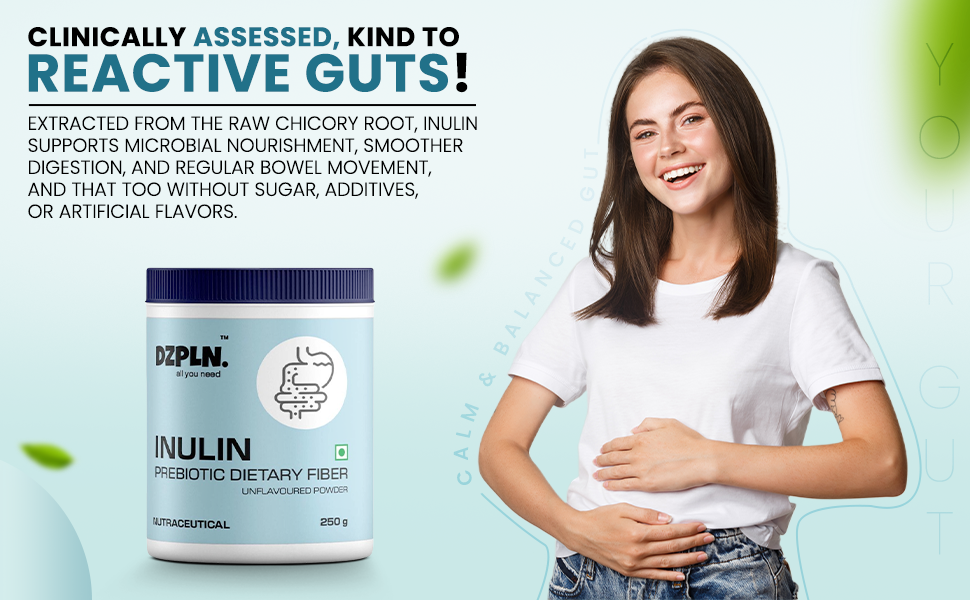 Inulin Prebiotic Dietary Fiber Powder, 250g