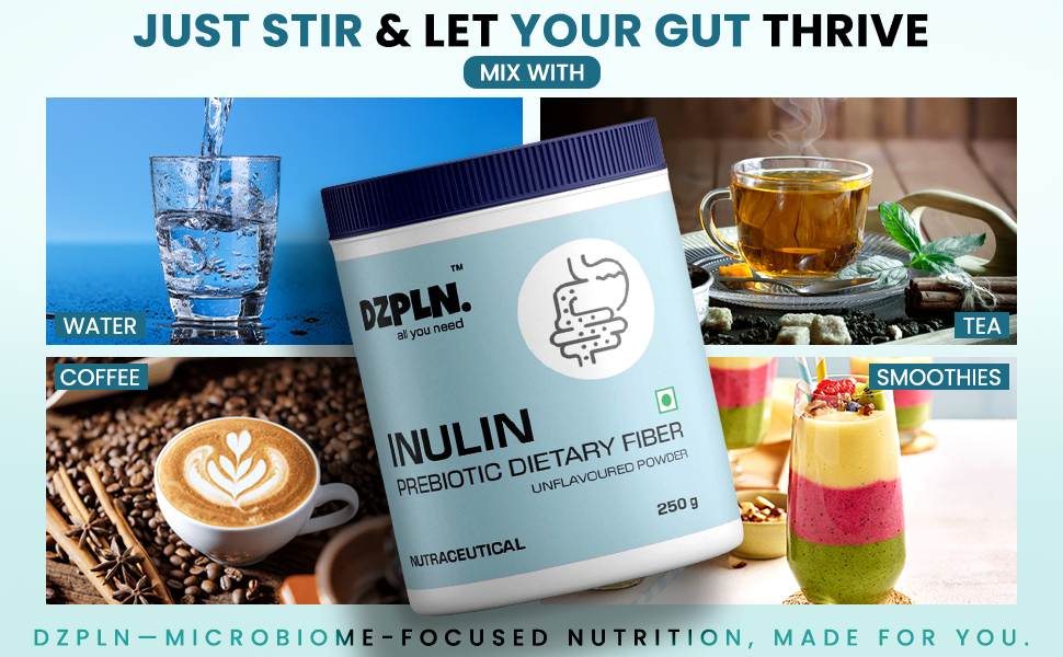 Inulin Prebiotic Dietary Fiber Powder, 250g