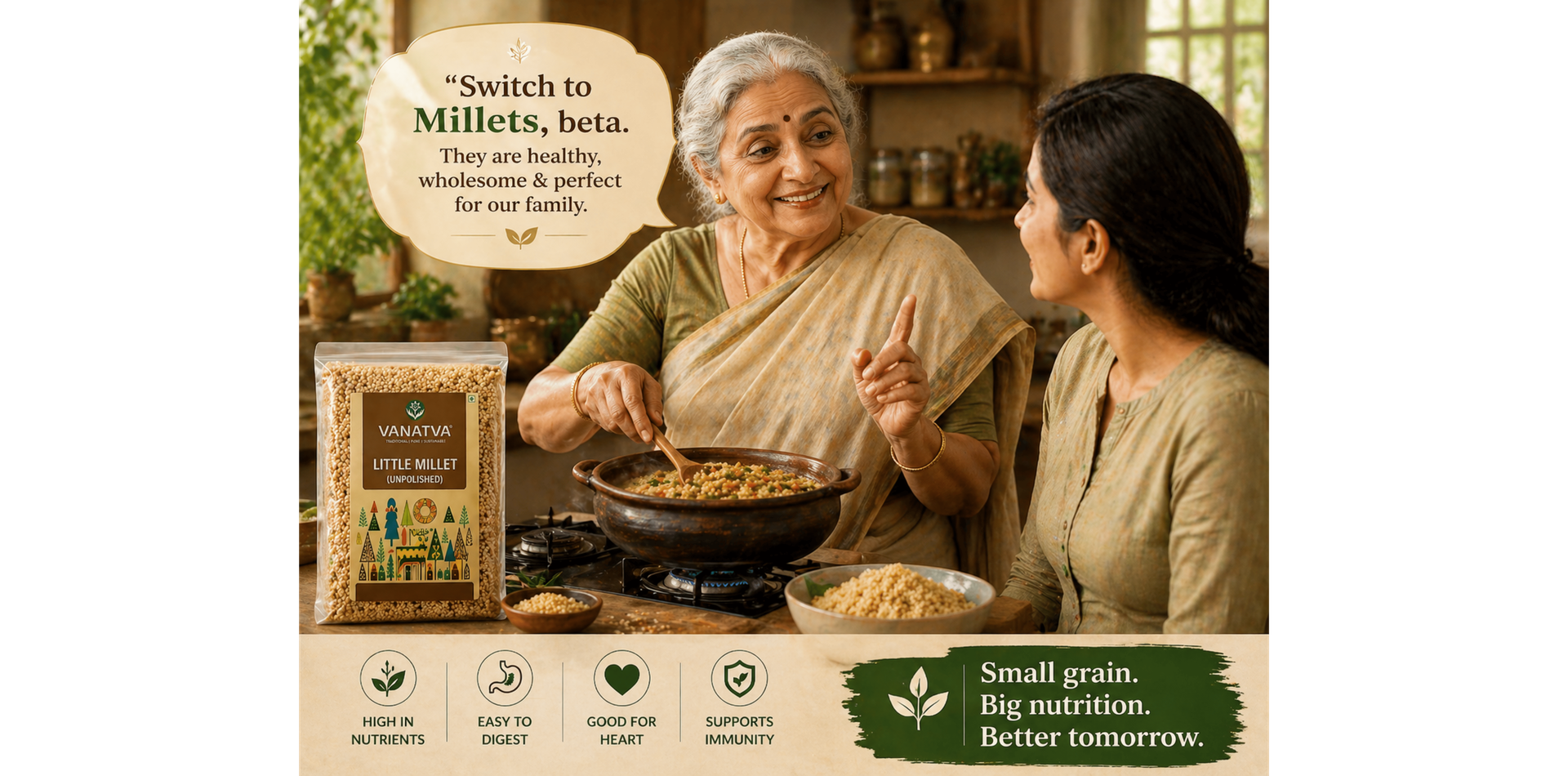 Foxtail Millet Unpolished 500g | Natural Gluten Free Whole Grain | High Fiber Superfood for Healthy Lifestyle & Weight Management | Rich in Protein, Iron & Essential Minerals | Traditional Nutritious Grain for Daily Meals