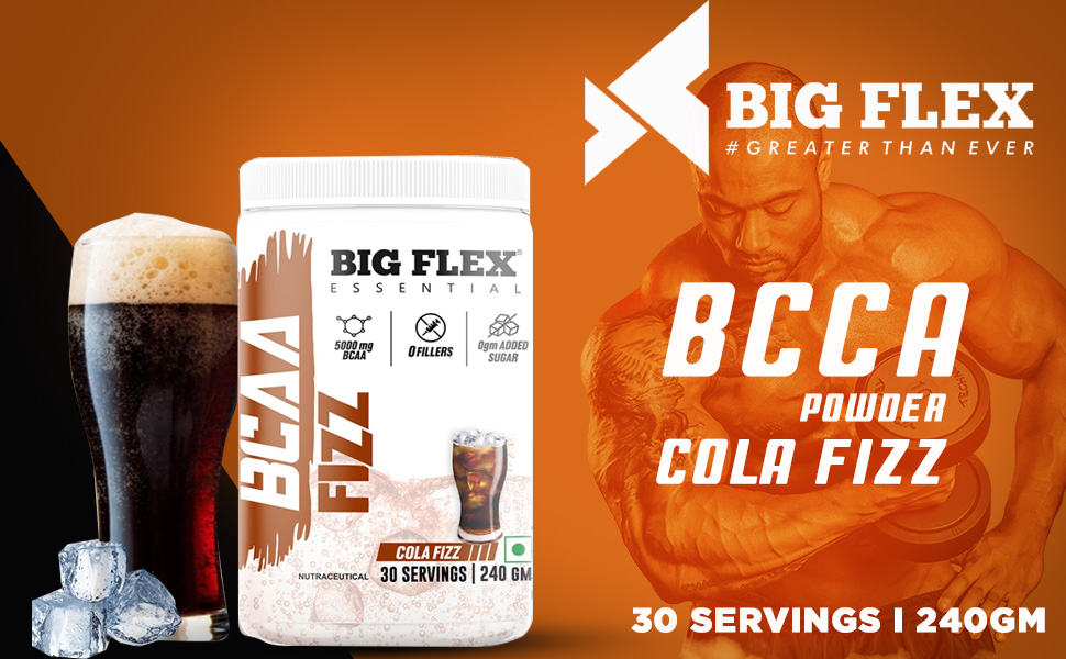 Bigflex Essential BCAA powder, Watermelon [ 30 Servings, Pack of 240Gm ] | 2500mg L-Leucine | 1250mg L-Isoleucine & 1250mg L-Valine For Muscle Recovery & Endurance - Pre/Post Workout & Intra Workout Supplement