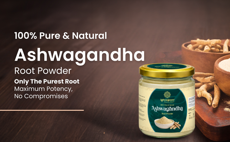 Ashwagandha Root Powder | Pure Withania Somnifera | Natural Stress Relief, Strength & Immunity Support | Ayurvedic Herbal Supplement | No Additives, Chemical-Free | 100 Gram Pack