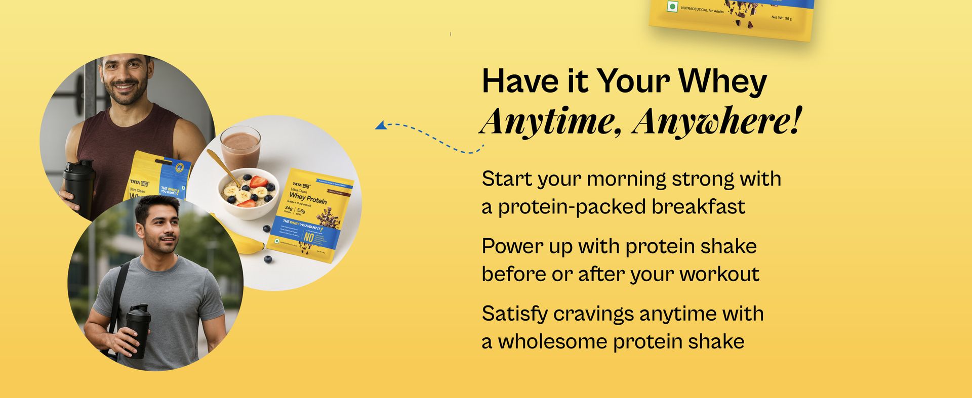 Tata 1mg Whey Protein | Mango | 24g protein | 1kg