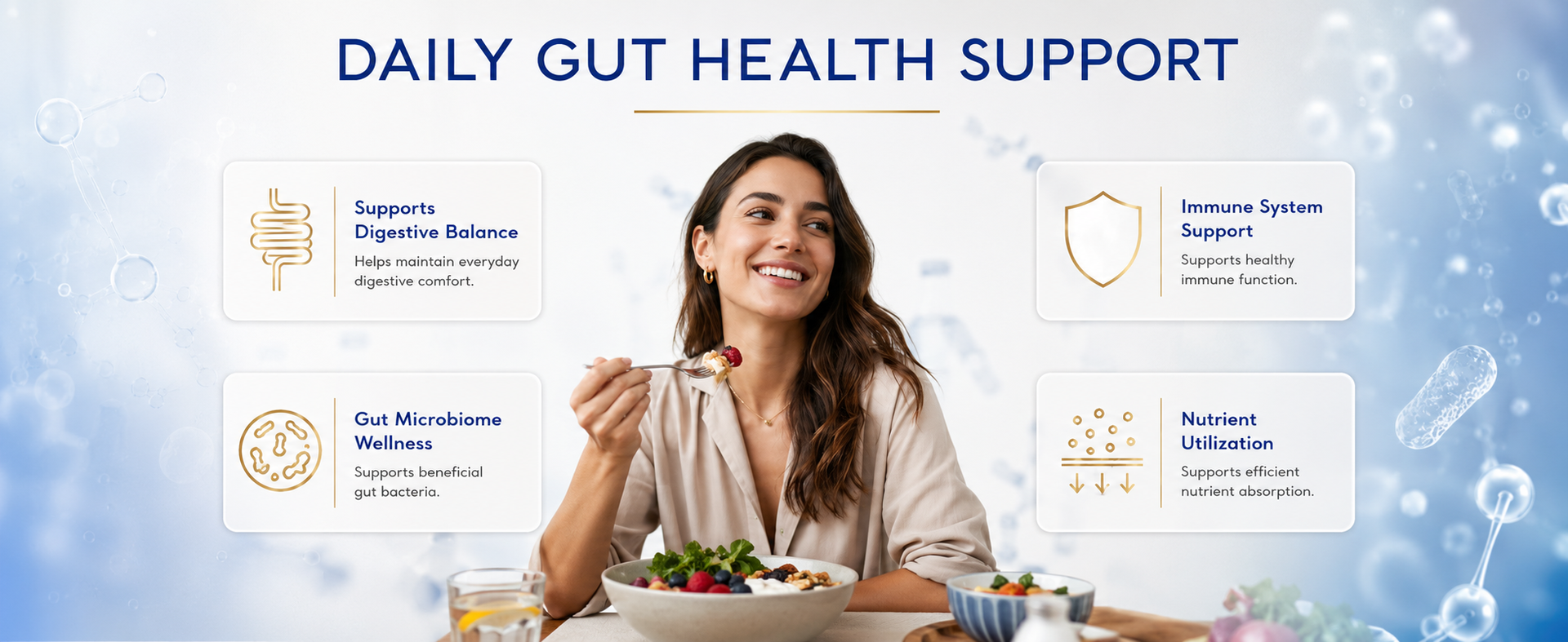 Gut Pro Probiotics Supplement 50 Billion CFU + Prebiotic Inulin | 20+ Probiotic Strains with Lactobacillus, Bifidobacterium & Saccharomyces Boulardii | Gut Health, Digestion, Bloating Relief & Immune Support