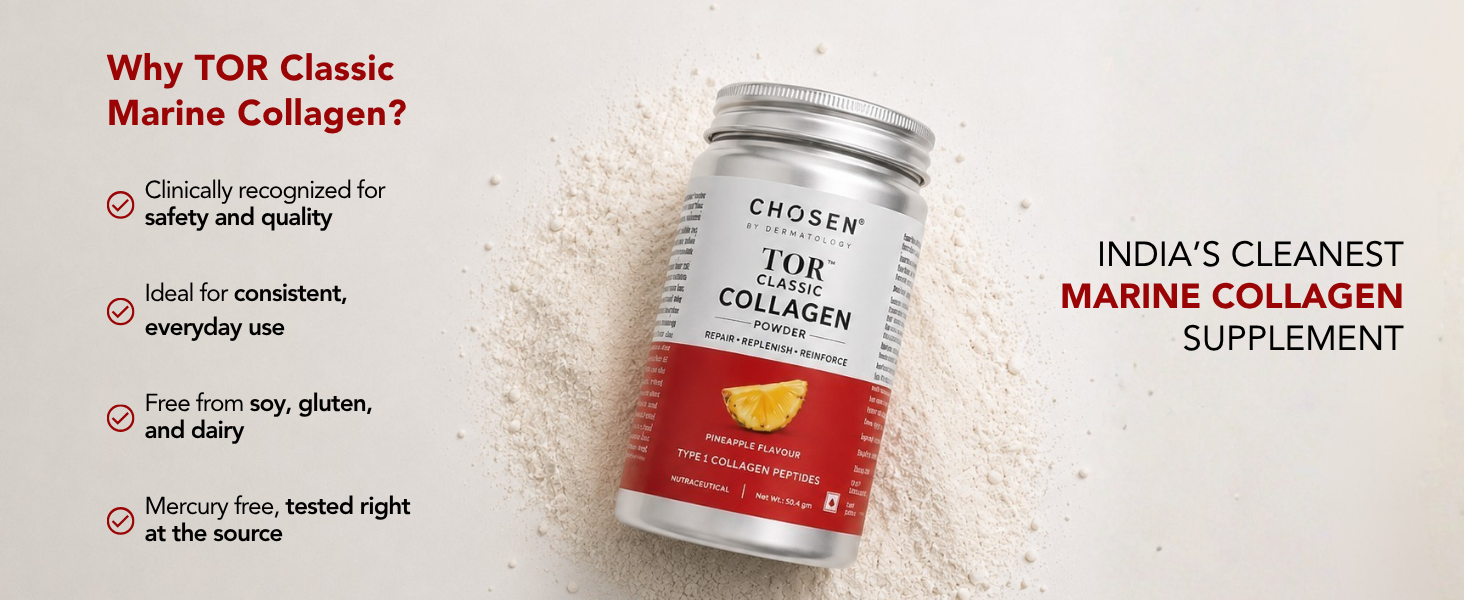 CHOSEN® TOR™ Classic Marine Collagen | Skin, Hair & Joint Health | 7 Servings