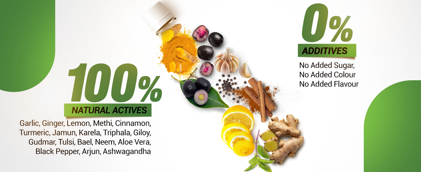 Sesa 2-in-1 Ayurvedic Juice – 1L | Supports Healthy Cholesterol & Blood Sugar Levels | With Karela, Jamun, Garlic & Cinnamon | No Added Sugar
