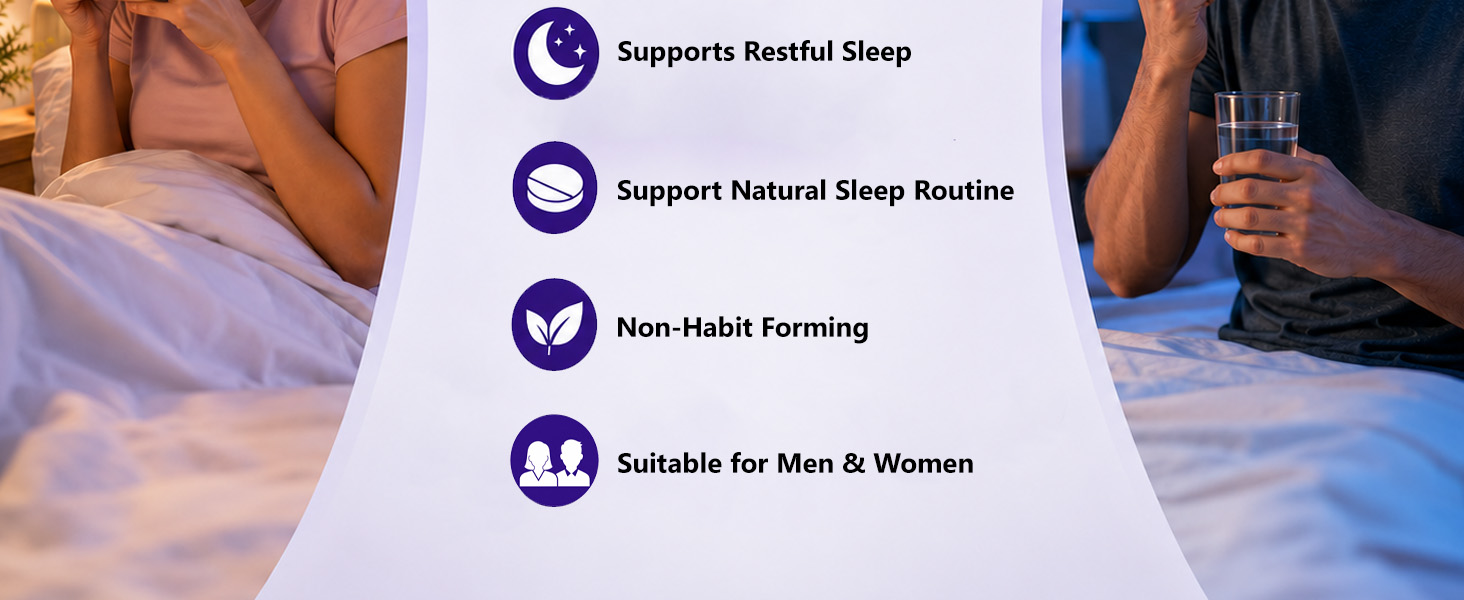 RESTIN Sleep Melatonin Tablets 10 mg for Men & Women | Oral Dissolving Mini Mints | Effervescent Tablets for Night-Time Routine | 50 Tablets (10 x 5 Tablets)