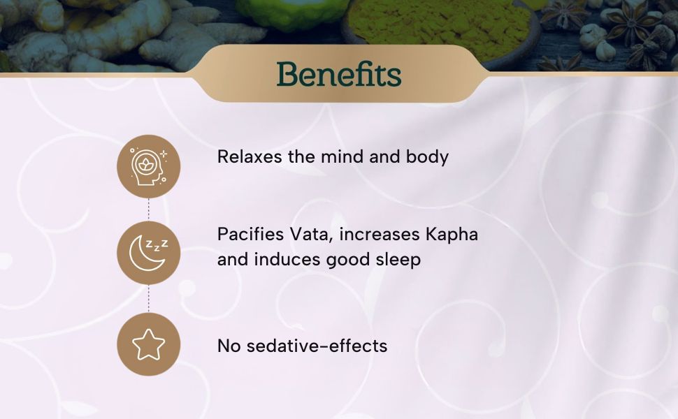 Swapna Charya - Induces Blissful Sleep | 20 grams (2 grams x10 packets) | Non-Habit Forming | NightTime Sleep Support | For Both Men & Women