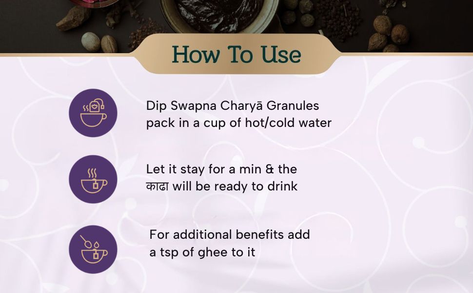 Swapna Charya - Induces Blissful Sleep | 20 grams (2 grams x10 packets) | Non-Habit Forming | NightTime Sleep Support | For Both Men & Women