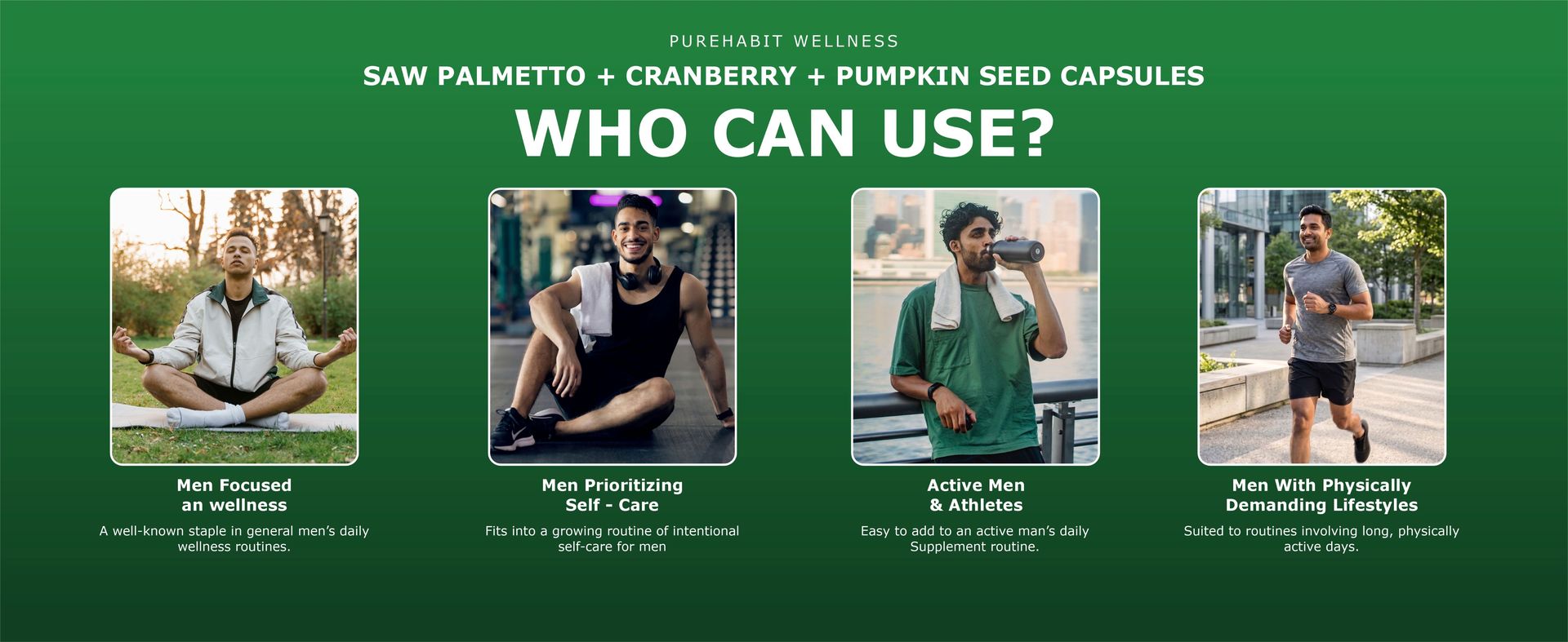 Saw Palmetto 950mg with Cranberry & Pumpkin Seed for Men
