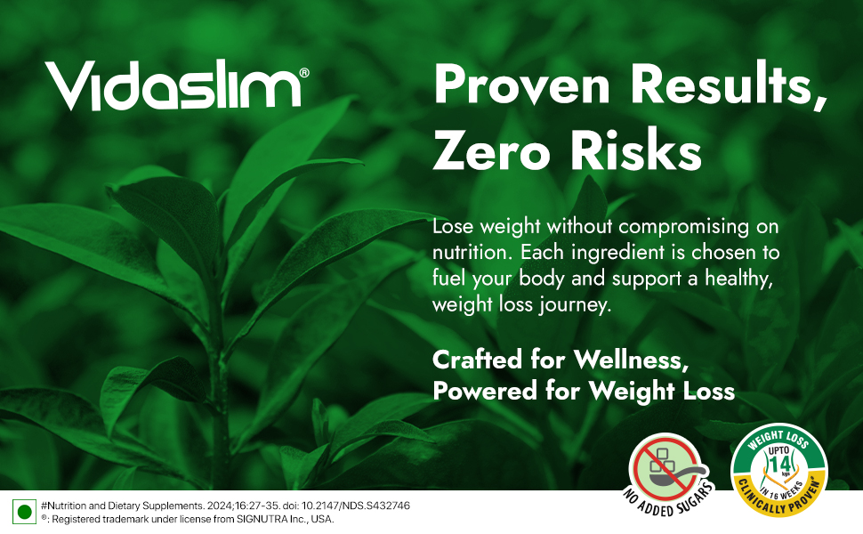Vidaslim Vanilla Elixir 500g - Protein Powder For Men & Women Weight Control & Management | Clinically Proven Meal Replacement Protein Health Shake | No Added Sugars | 22.8g Protein Per Serve | Green Tea & White Kidney Bean Extracts |
