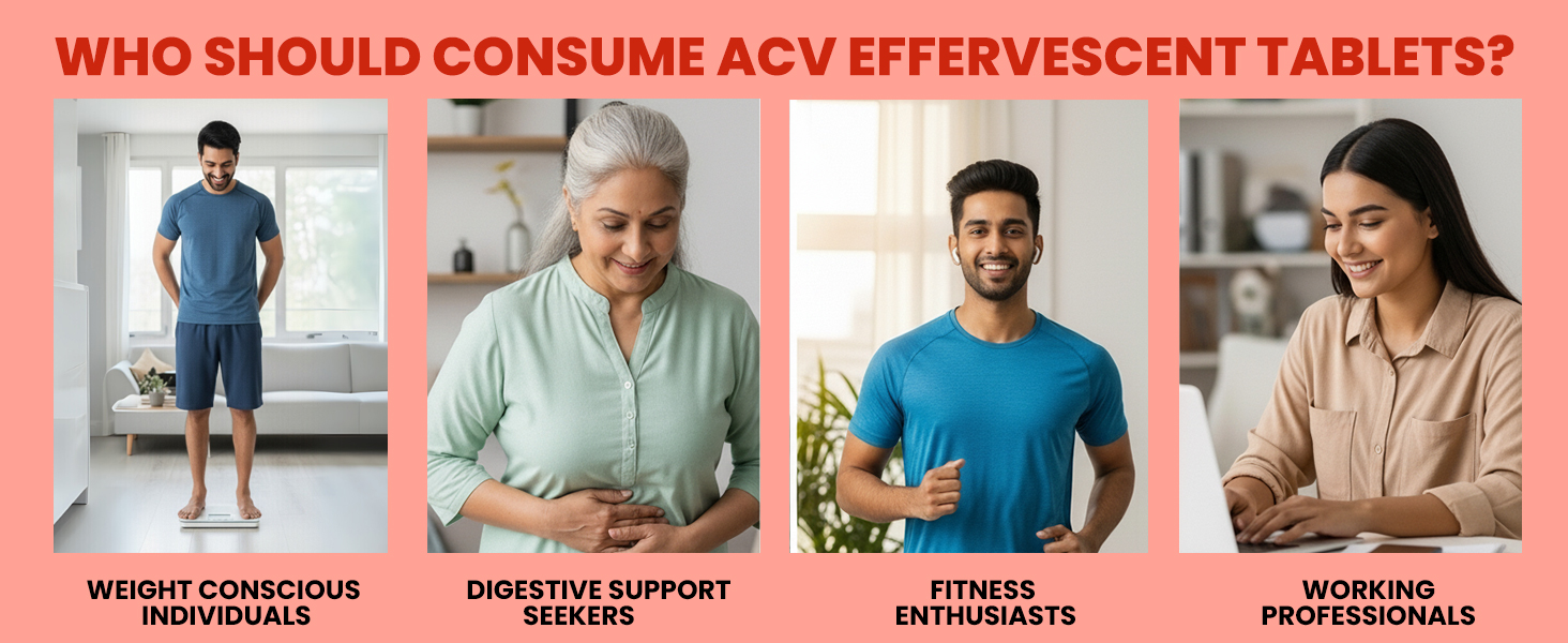 Carbamide Forte ACV Apple Cider Vinegar Tablets | ACV Moringa for Weight Loss with Cinnamon and Moringa Powder | No Maltodextrin & No Added Sugar | 15 ACV Effervescent Tablets (Pack of 4)