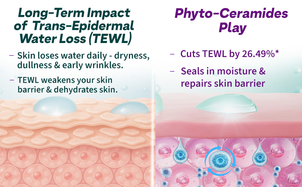 OZiva Phyto Ceramides+ Collagen Builder, Skin Hydration, Blueberry, 15 Tabs