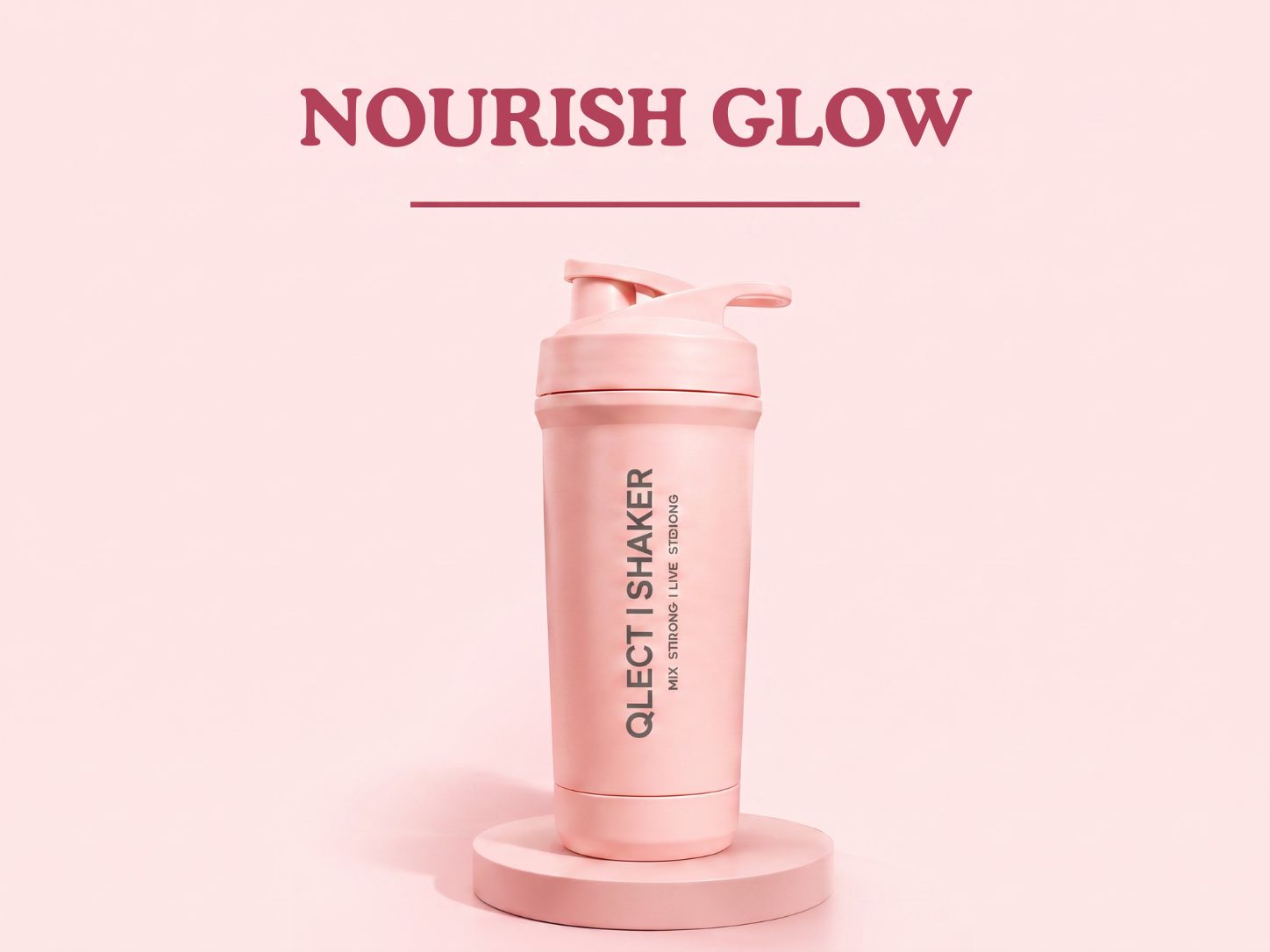 QLECT Stainless Steel Grade 304 Protein Shaker Bottle for Gym | Mixer Agitator | Leak Proof | 2 way Opening & Clenaing | 2 Openings Wide Mouth & Flip Lid | Food Grade Bpa Free | Odor Resistant (700ml)