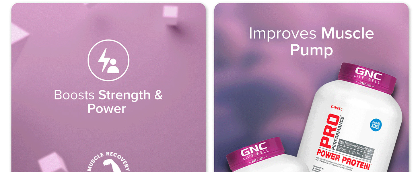 GNC Pro Performance Power Protein | 2 lbs/907 Grams | 6 In One Stack | 1500 Mg Creatine| Zero Added Sugar| 2744 MG BCAA | Informed Choice Certified | 30g Protein | 2.2g L-Glutamine | Energy Features Enzymes For Better Digestion | Double Rich Chocolate| Formulated In USA