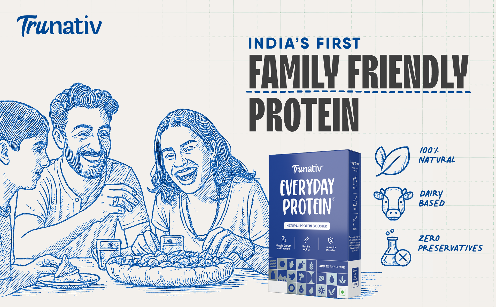 Trunativ Cookable Milk Whey Protein Isolate| 85% Protein Per Serving | Muscle Growth & Immunity Booster| Natural Protein Powder| No Added Sugar | Higher Protein Absorption | Unflavoured 400g (Pack of 1)