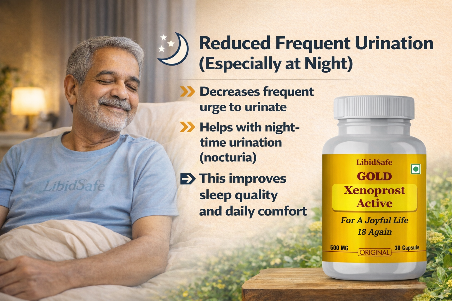 Xenoprost Active Capsule for Men – Advanced Prostate Care Ayurvedic Supplement for Enlarged Prostate & Urinary Relief | Herbal Support for BPH, Bladder Strength & Male Energy