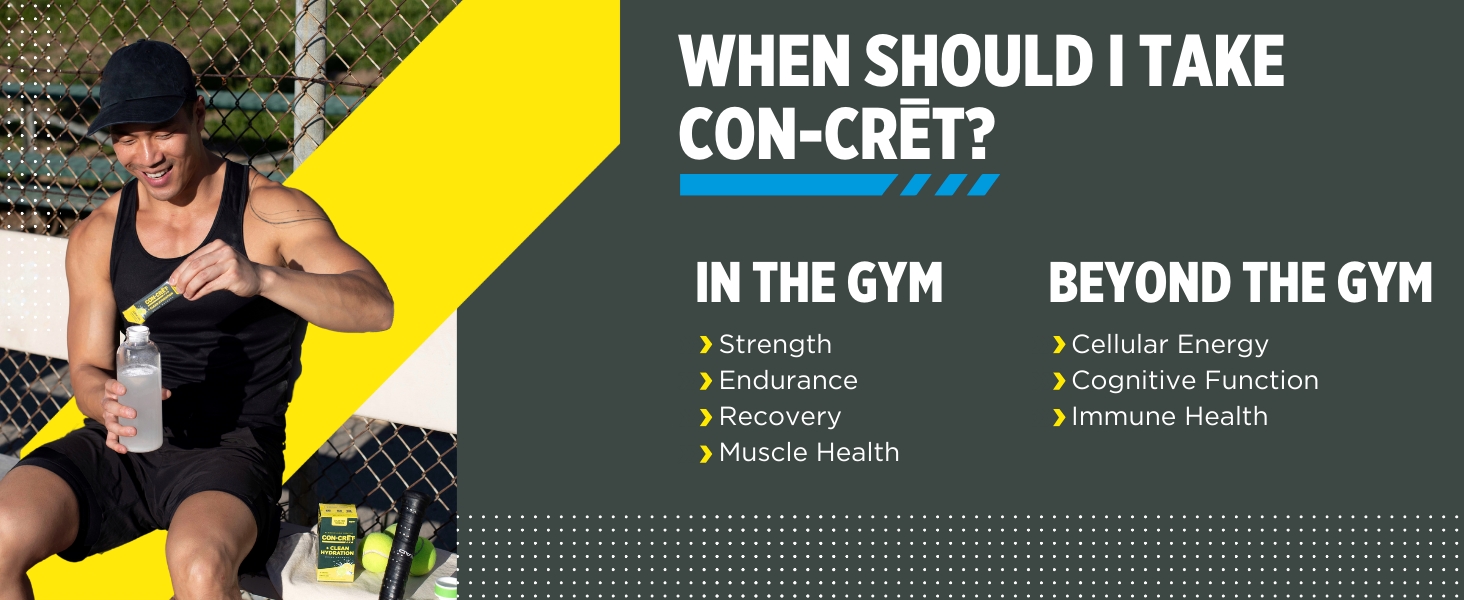 CON-CRET Concentrated Creatine | Pure Creatine HCL supports Muscle, Cognitive, Cellular Energy | USA Made & NSF Certified | 60 Micro-dosed servings | Unflavoured (45 gms)
