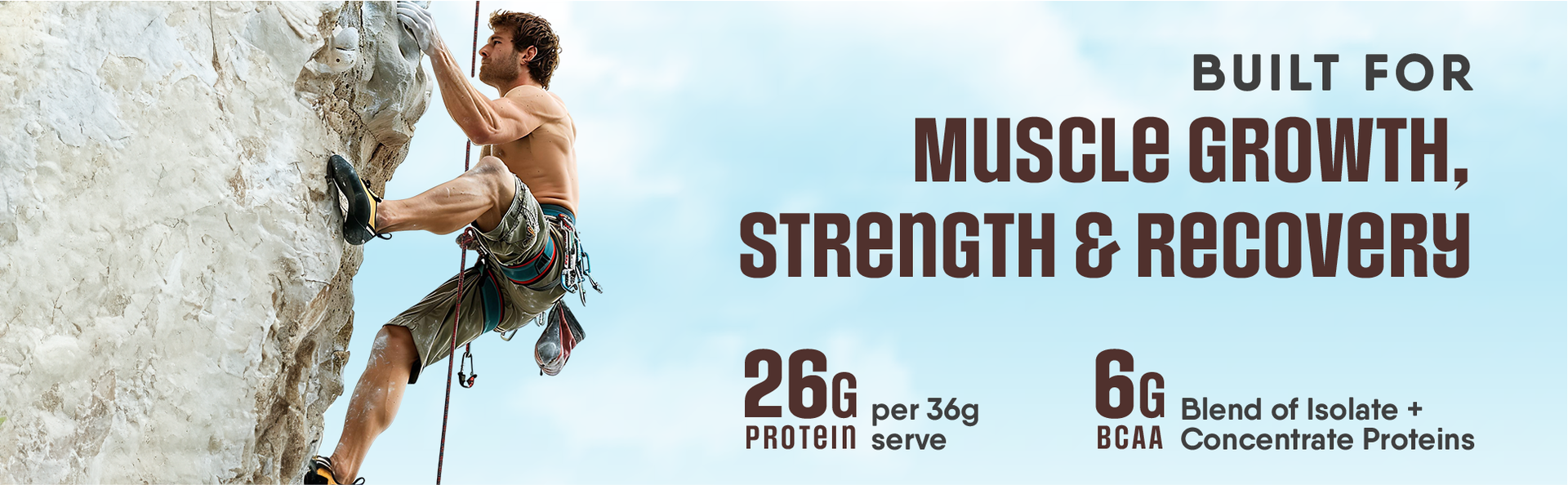 Trunativ Pro Blend Whey Protein Powder Isolate & Concentrate | 100% Light & Clean Protein Powder | 26g Protein | 6g BCAA | 12.52g EAA | No added sugar | Strawberry 2lbs (907g)