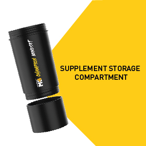 MuscleBlaze Tornado Gym Shaker, Black, 500ml