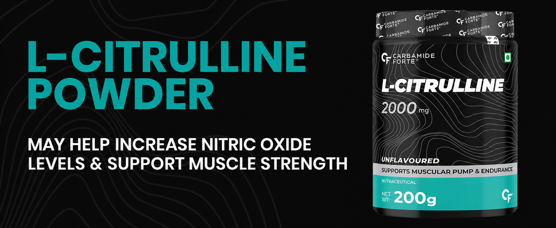 Carbamide Forte L Citrulline Malate - 200g | L Citrulline Supplement - 95 Servings | Unflavoured & Supports Endurance