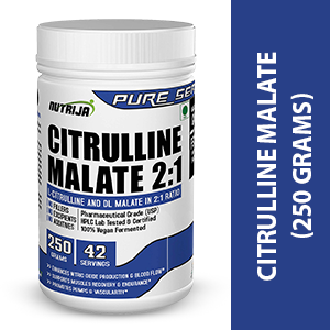 NutriJa Citrulline Malate Powder - 250 Grams (Tangy Orange)