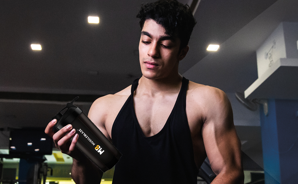 MuscleBlaze Phirse Zidd Kar, Shaker, Black, 650ml