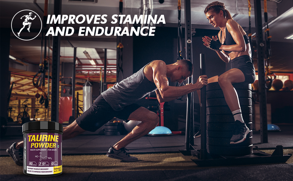 HealthyHey Sports Taurine Powder - Amino Acid Supplement - Improve Performance & Helps Recovery - 200 gram - 80 Servings