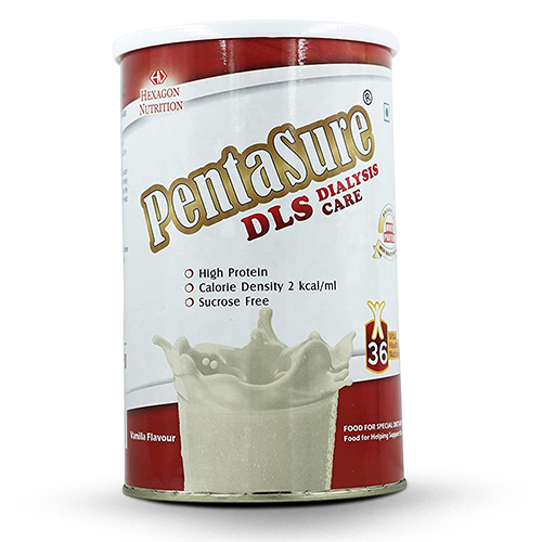 PentaSure DLS Dialysis Care Nutritional Powder | Vanilla Flavor – 400g | High Protein Nutritional Supplement Drink | 36 Vital Nutrients | 25g Protein per 100g | Supports Kidney Health, Energy & Recovery | Low Electrolyte Formula for Dialysis Patients