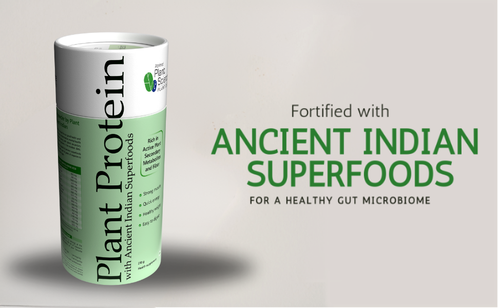 ATRIMED Plant Science Plant Protein – 210 g Pack – 86.8% of Green Pea Isolate, Brown Rice & Cow Pea Blend Fortified with Jivanti, Brahmi, Vidarikand, Flax seed & Punarnava for Energy, Gut Health & Muscle Support