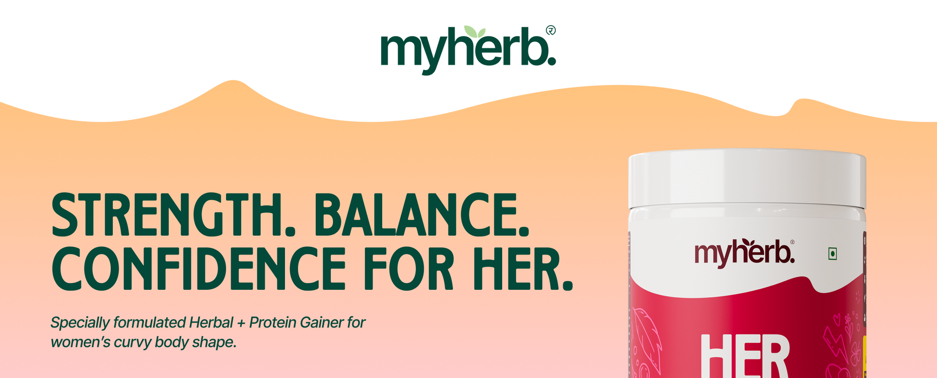 MYHERB Women’s Weight Gainer,Her Gainer With 16 Herbs & Aguaje Fruit,3 High Qaulity Protien,For Weight & Mass Gainer And Muscle Growth For Women (500 g (Pack of 1), Chocolate)