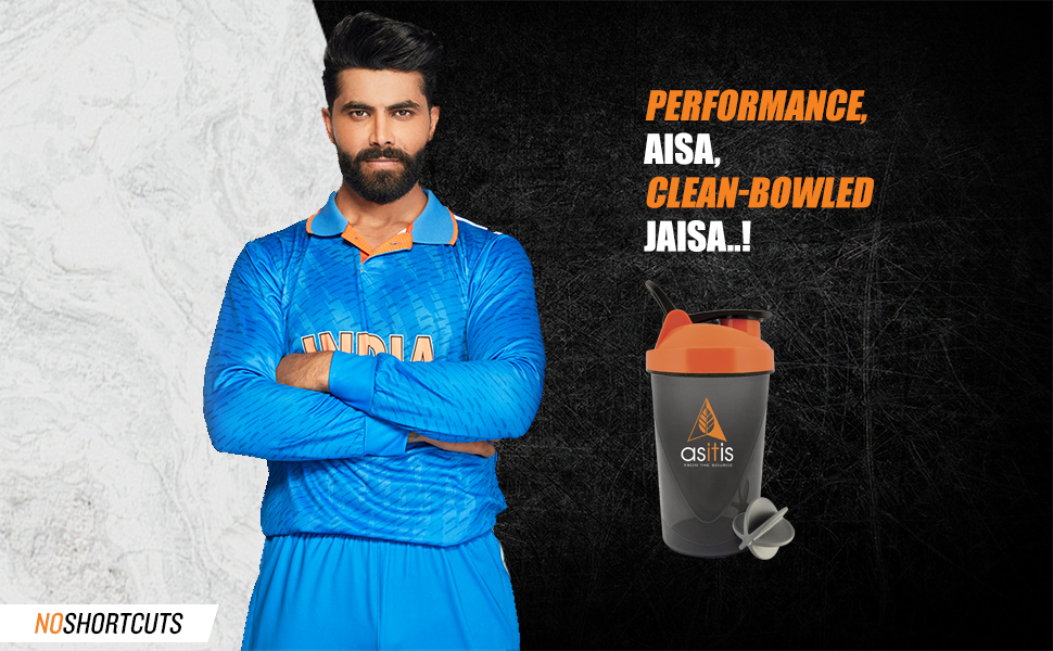 AS-IT-IS Nutrition ATOM Protein Gym Shaker for Lump free Shakes with Mixer Ball, 100% Leak proof, BPA Free, Food Grade Plastic, with Measurement, 470ml
