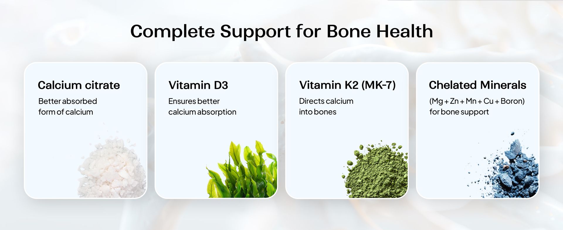 Miduty Bone Matrix – Advanced Calcium Citrate with Vitamin D3 & K2 – Chelated Magnesium, Zinc & Boron – 11-Nutrient Complete Bone Support Formula for Men & Women – 60 Veg Capsules