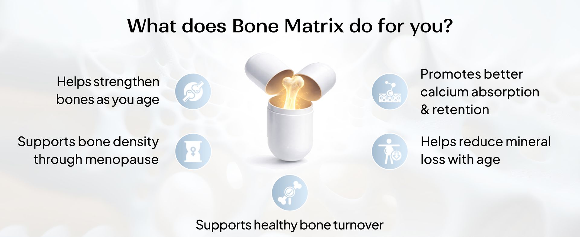 Miduty Bone Matrix – Advanced Calcium Citrate with Vitamin D3 & K2 – Chelated Magnesium, Zinc & Boron – 11-Nutrient Complete Bone Support Formula for Men & Women – 60 Veg Capsules