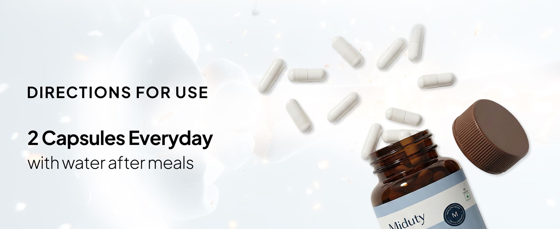 Miduty Bone Matrix – Advanced Calcium Citrate with Vitamin D3 & K2 – Chelated Magnesium, Zinc & Boron – 11-Nutrient Complete Bone Support Formula for Men & Women – 60 Veg Capsules