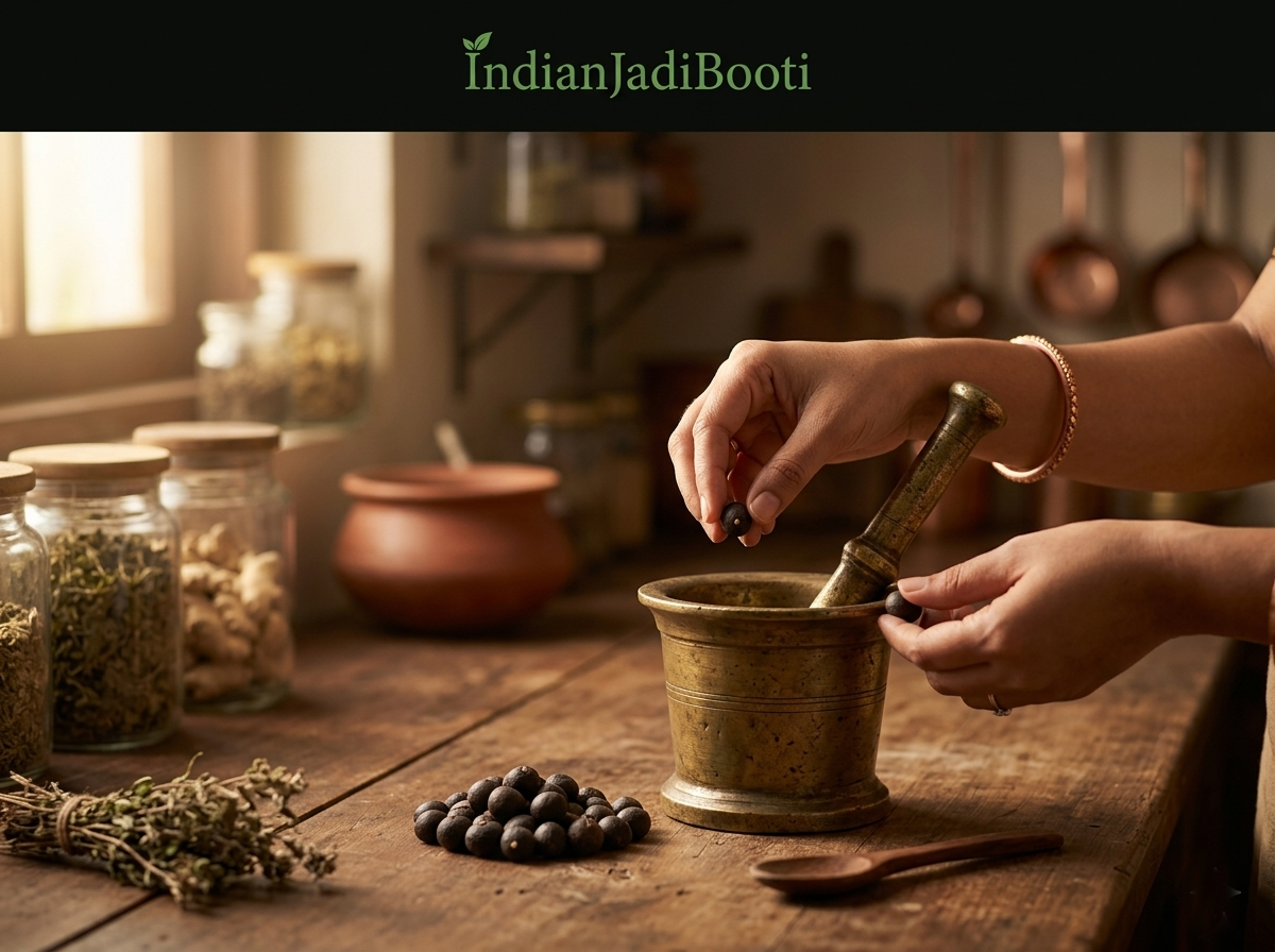 IndianJadiBooti Malkangni Beej - Jyotishmati Seeds - Celastrus paniculatus | Malkangani Seed | Stress Relief Good for Appetite (100 Grams pack)