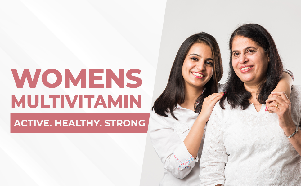 WOMEN'S MULITVITAMIN - (INDIA'S BEST SUPPLEMENT) - Support Women's Immunity & Skin & Enery & Digestion & Bone & Hair & Periods care & Overall health - (Veg) -10% OFFER on checkout