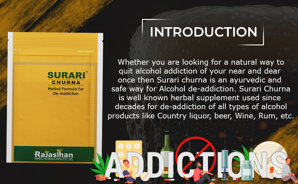 Surari Churna by Rajasthan Aushdhalaya for Alcohol Deaddiction - 45gm