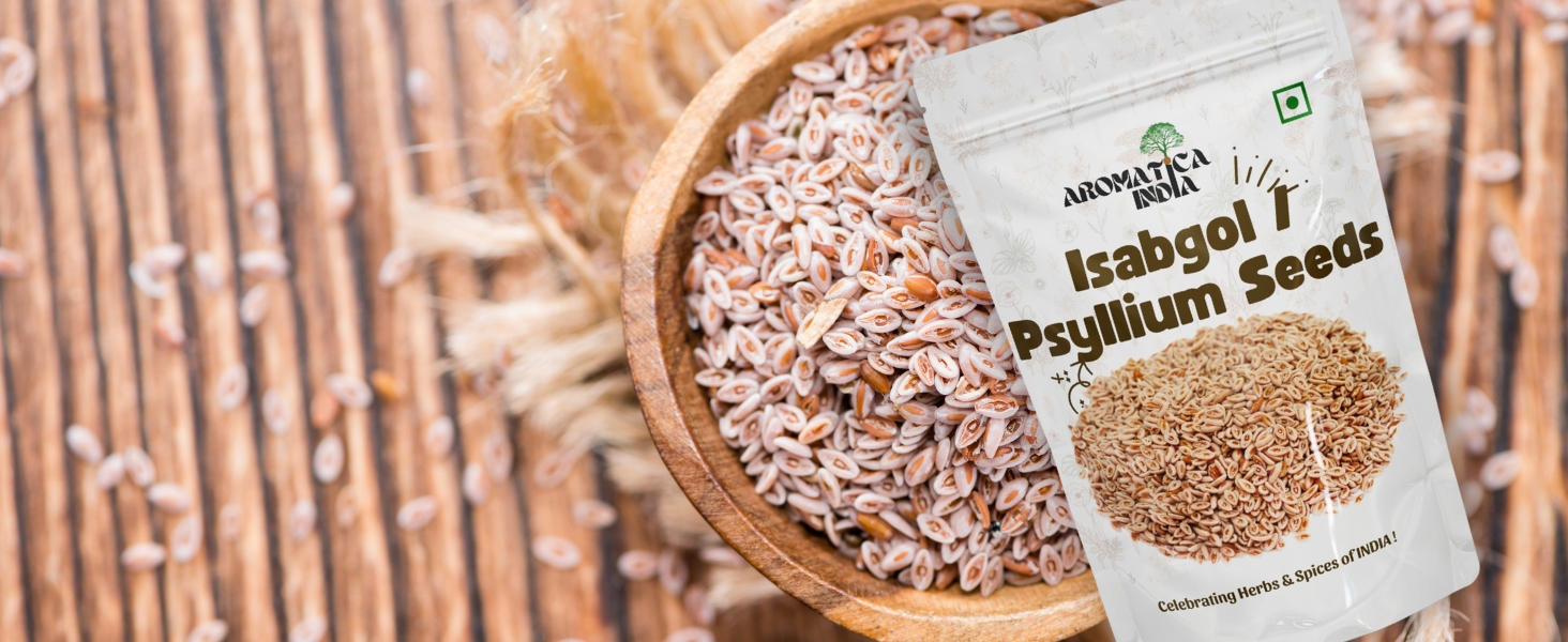 Aromatica India Organic Psyllium Seeds 1kg Isabgol Plantago Ovata Raw for Eating