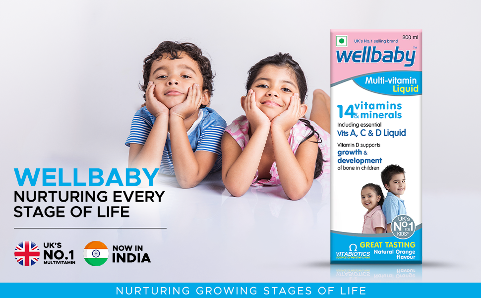 Wellbaby Multivitamin Liquid for Baby (Pack of 3)