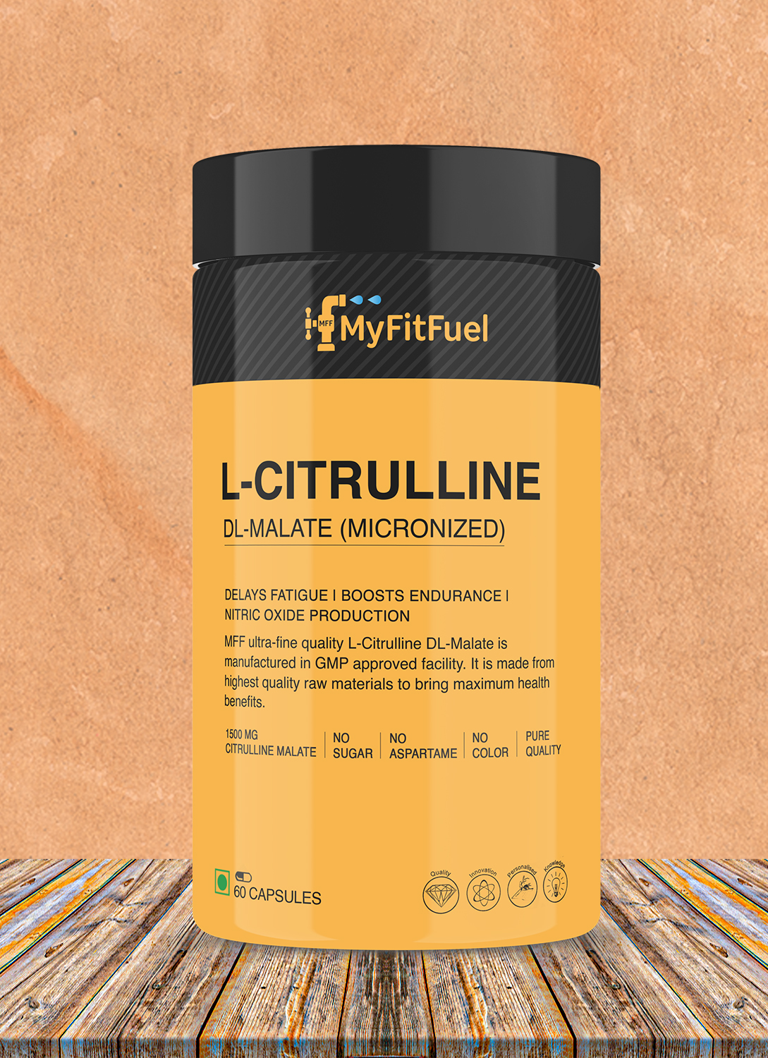 MyFitFuel Citrulline Malate (1500 mg) 180 Capsules