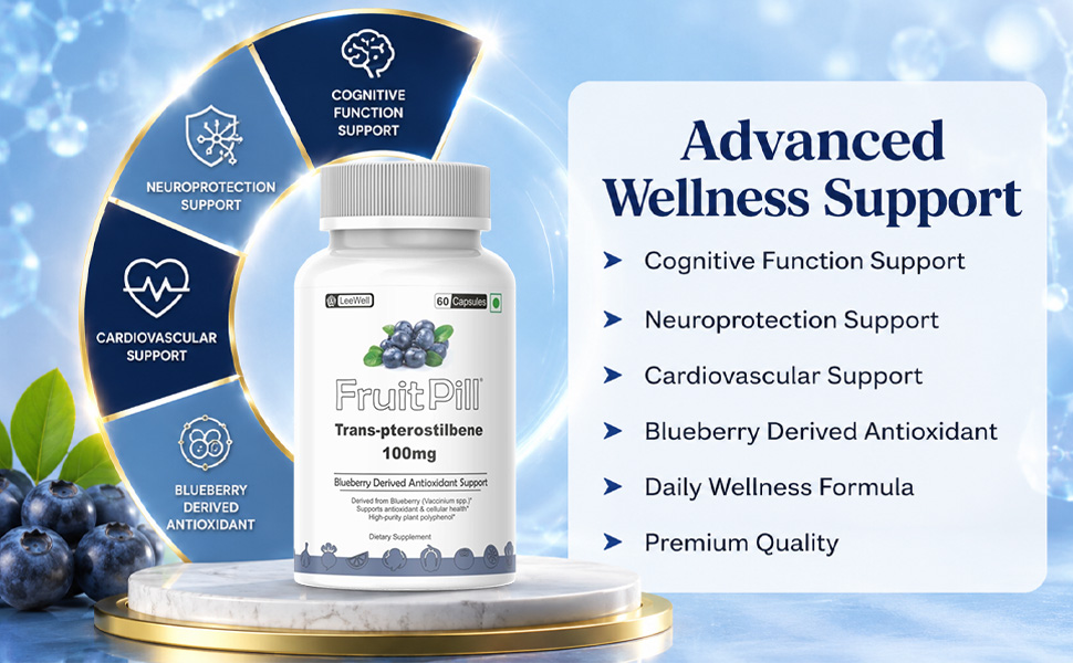 (LeeWell) Trans Pterostilbene 100mg, 60 Capsules