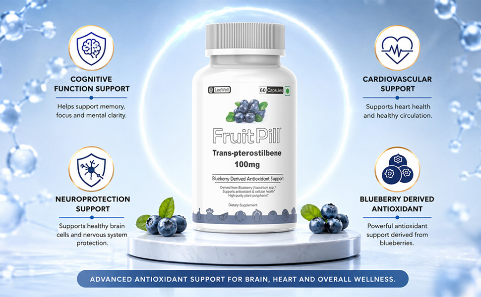 (LeeWell) Trans Pterostilbene 100mg, 60 Capsules