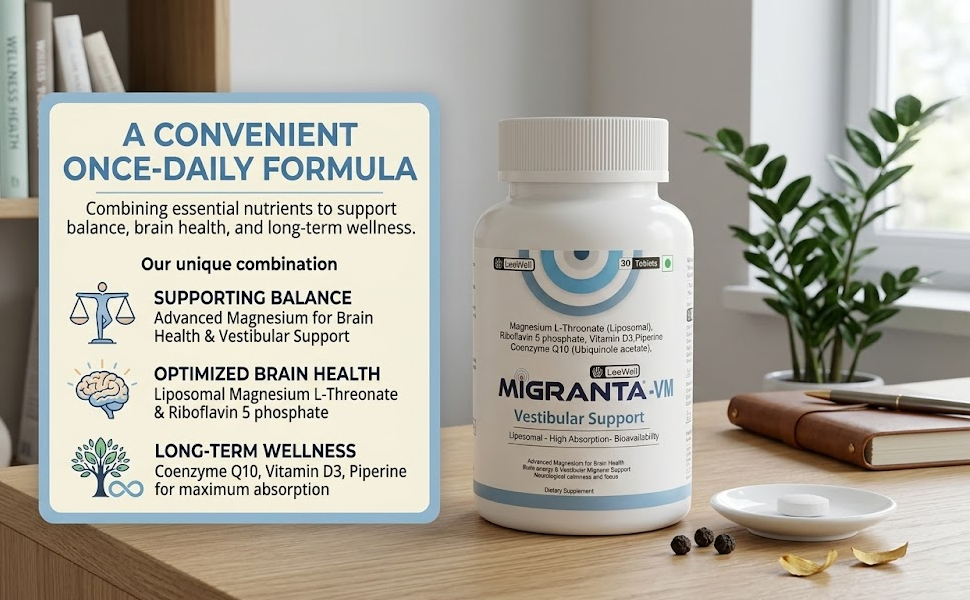 VM (LeeWell) Vestibular Migraine and Headache Support, 30 Tablets