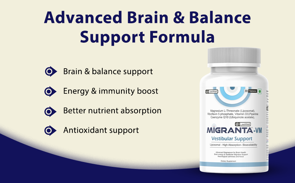 VM (LeeWell) Vestibular Migraine and Headache Support, 30 Tablets