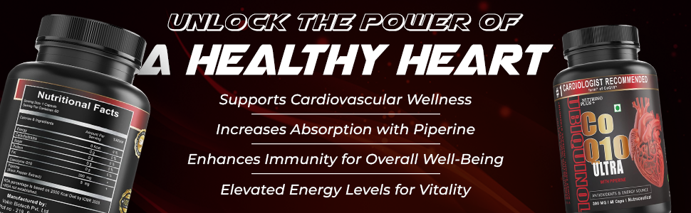 CoQ10 Ultra (Ubiquinol) with Piperine | 200mg Coenzyme Q10 + 5mg Black Pepper Extract | Cardiologist Recommended | Heart, Energy & Fertility Support | 60 Veg Capsules | Formulated in USA (1)