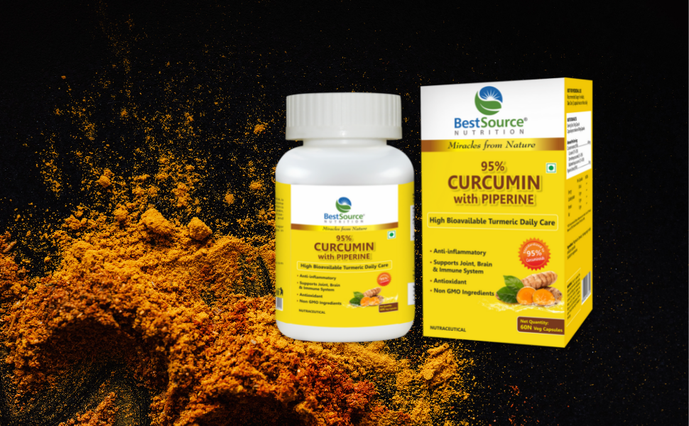 BestSource Curcumin with Piperine for Immunity & Joint Support,60 Veg Caps