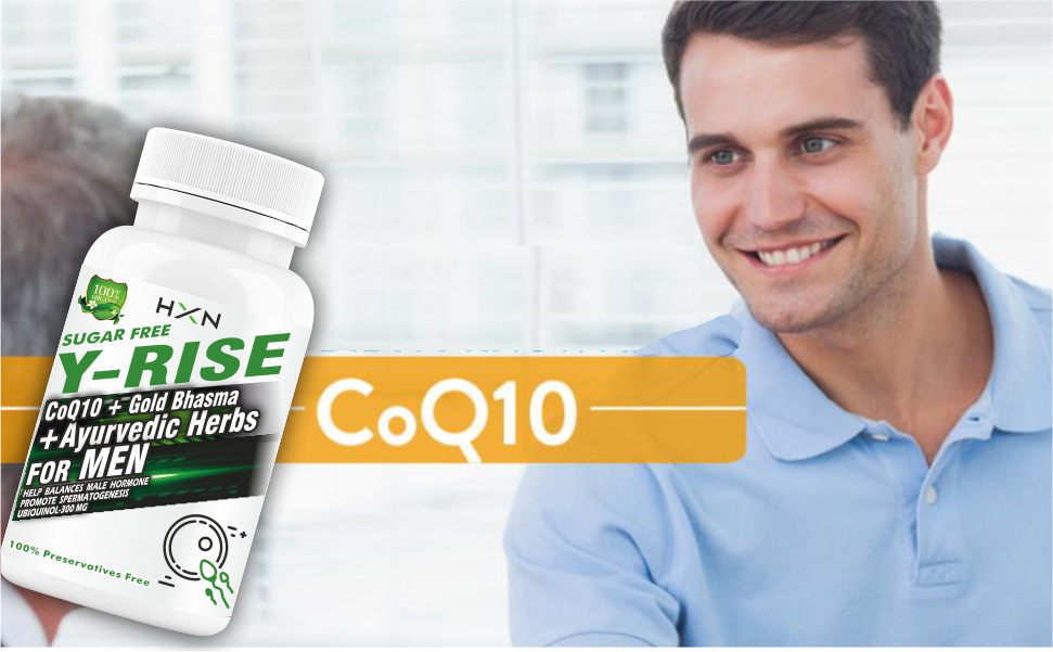 HXN CoQ10 Supplement 300mg for Men – Coenzyme Q10 with Alpha Lipoic Acid & Piperine Extract for Heart Health, Energy & Antioxidant Support – 30 Capsules