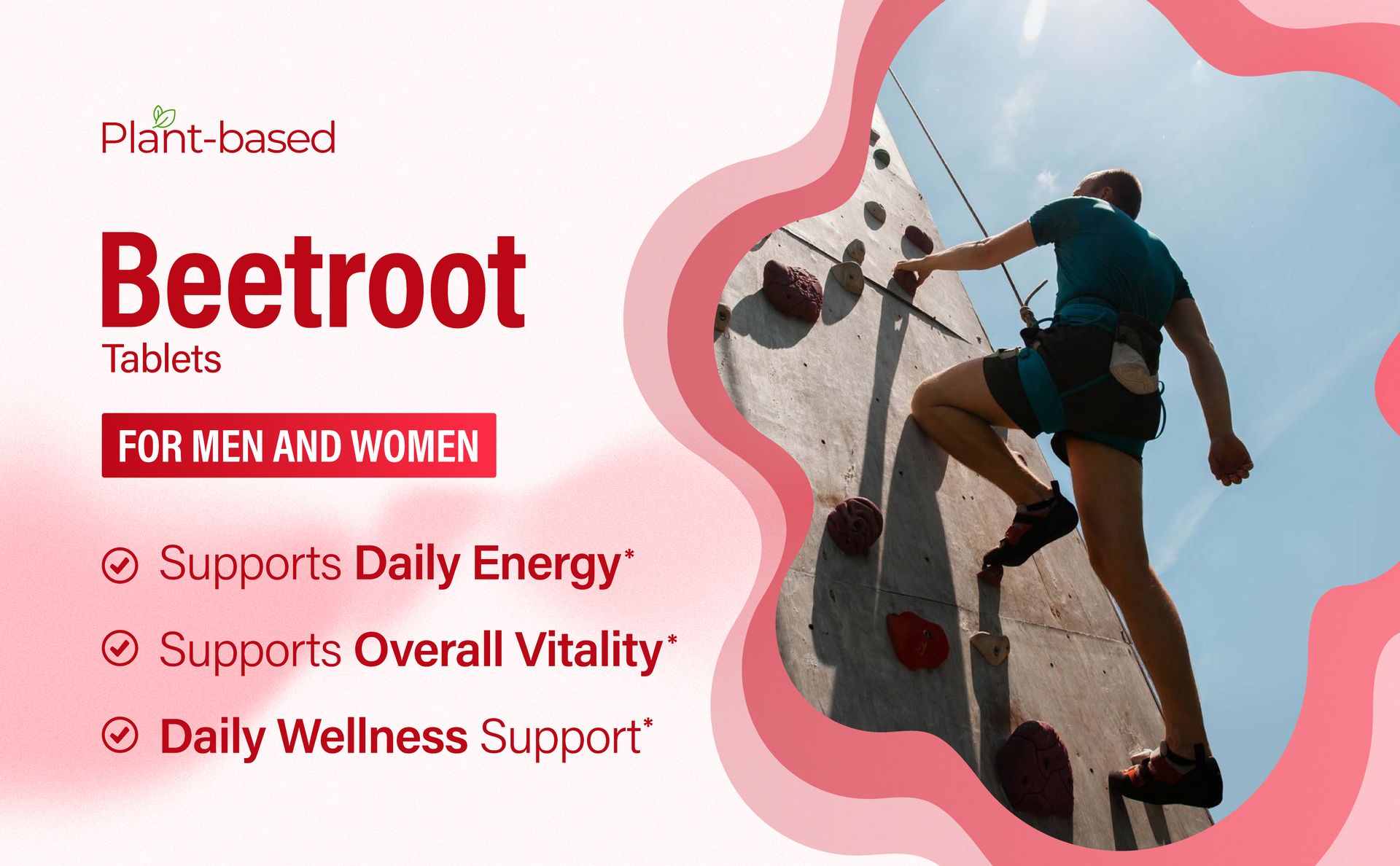 Beetroot Tablets | 120 Tablets | Plant-Based Beetroot Nutrition | Daily Energy & Overall Wellness Support