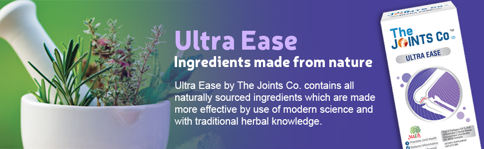 The Joints Co Ultra Ease Plus Joint Support Tablets | Type II Collagen, 2500 mg Glucosamine Chondroitin MSM & HA Complex for Joint, Cartilage & Bone Health - 120 Tablets
