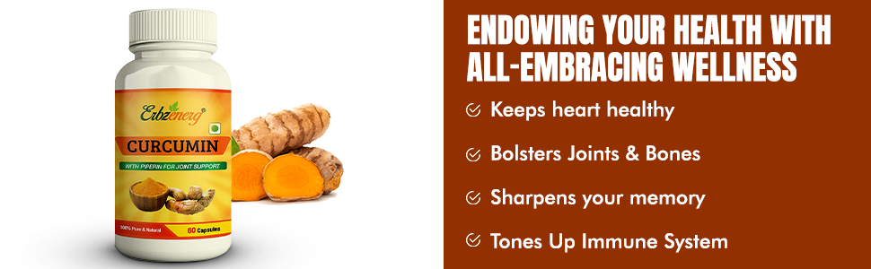 ERBZENERG� Turmeric (Curcumin) 60 Capsules (Pack of 1)